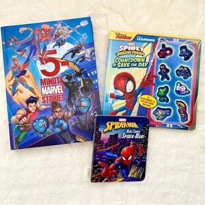 Marvel Spider-Man Kids Storybook Set - Blue and Red